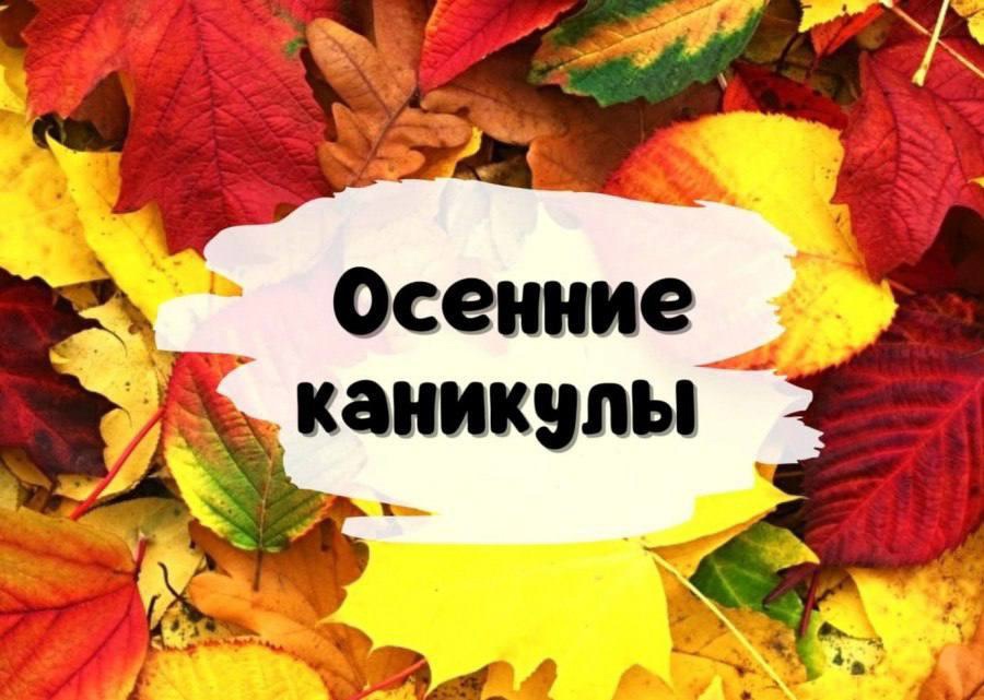 Мероприятия для детей на осенних каникулах.