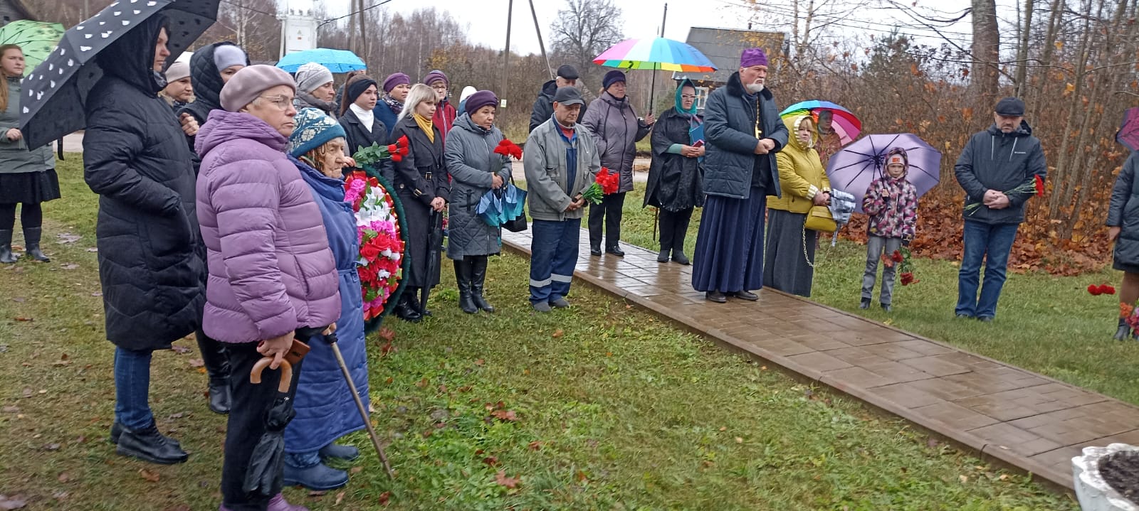 Митинг, посвящённый жертвам политических репрессий.