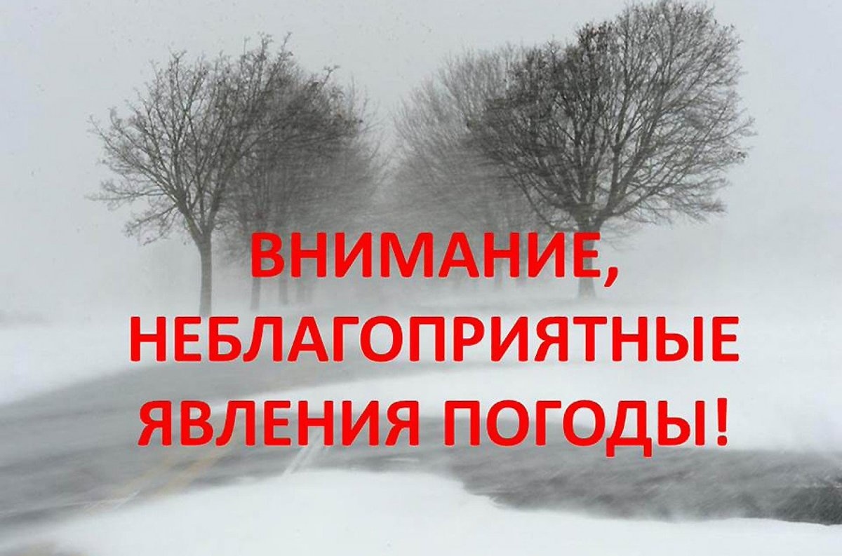 Предупреждение о неблагоприятном погодном явлении от 23.12.2023 года.