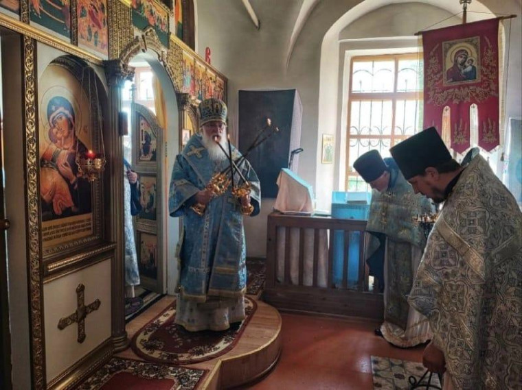 Визит митрополита Льва в с. Марёво. Визит митрополита Льва в с. Марёво.